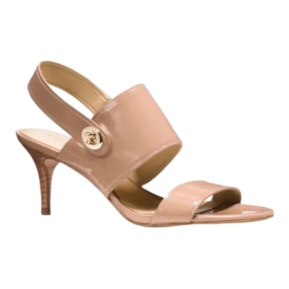 Coach Women's Marla Patent Slingback Sandal in the Size 9M in Nude Color - Picture 1 of 11